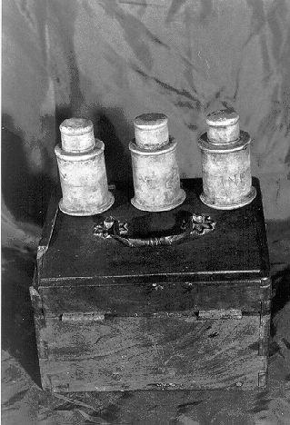 vasetti per oli santi - bottega toscana (sec. XIX)