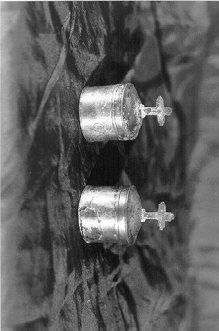 vasetti per oli santi, serie - bottega toscana (sec. XIX)