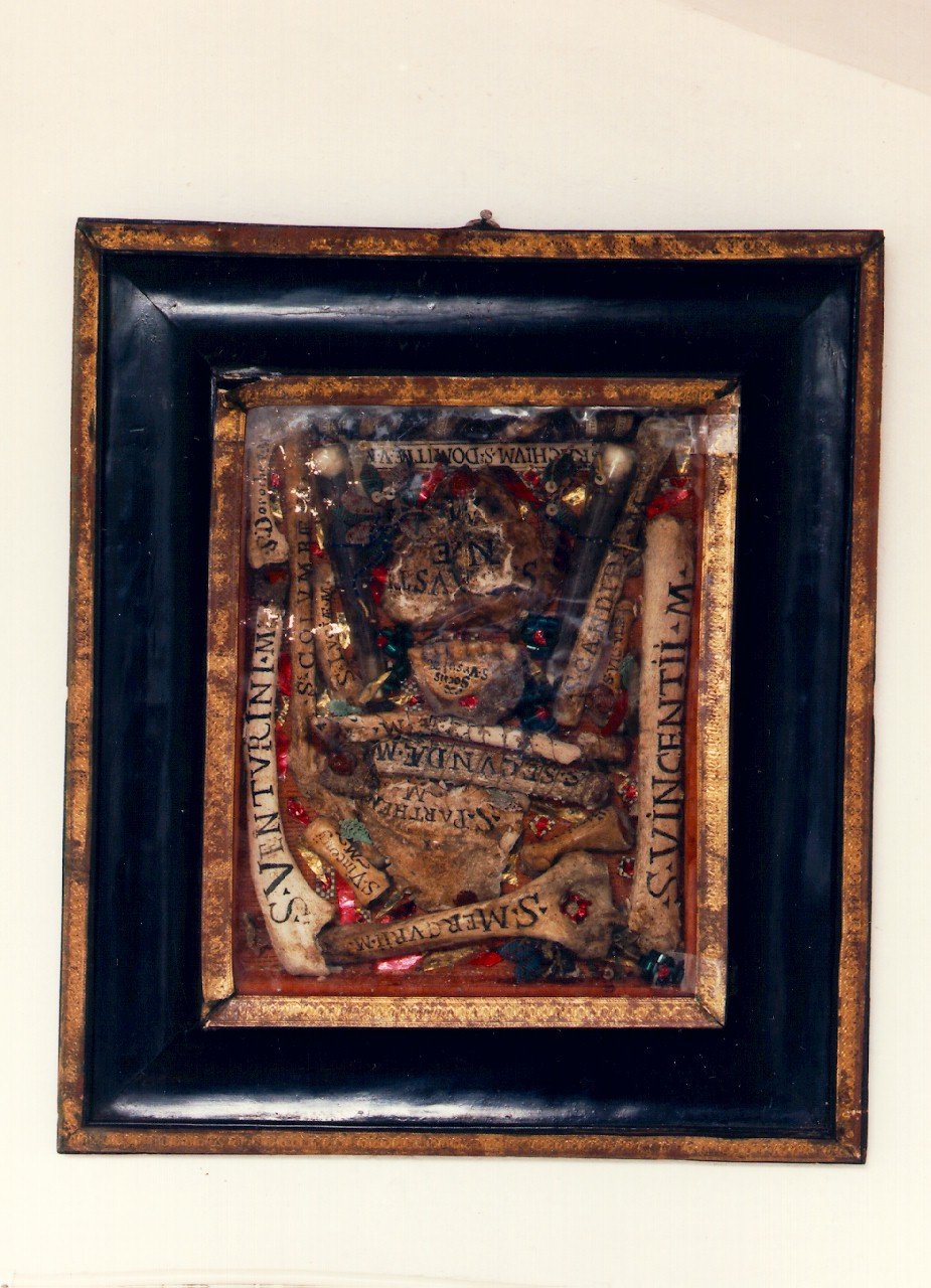 reliquiario - a tabella, serie - ambito cappuccino (Seconda metà sec. XVIII)