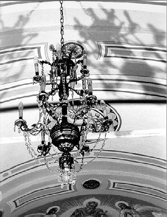 lampadario - bottega italiana (inizio sec. XX)