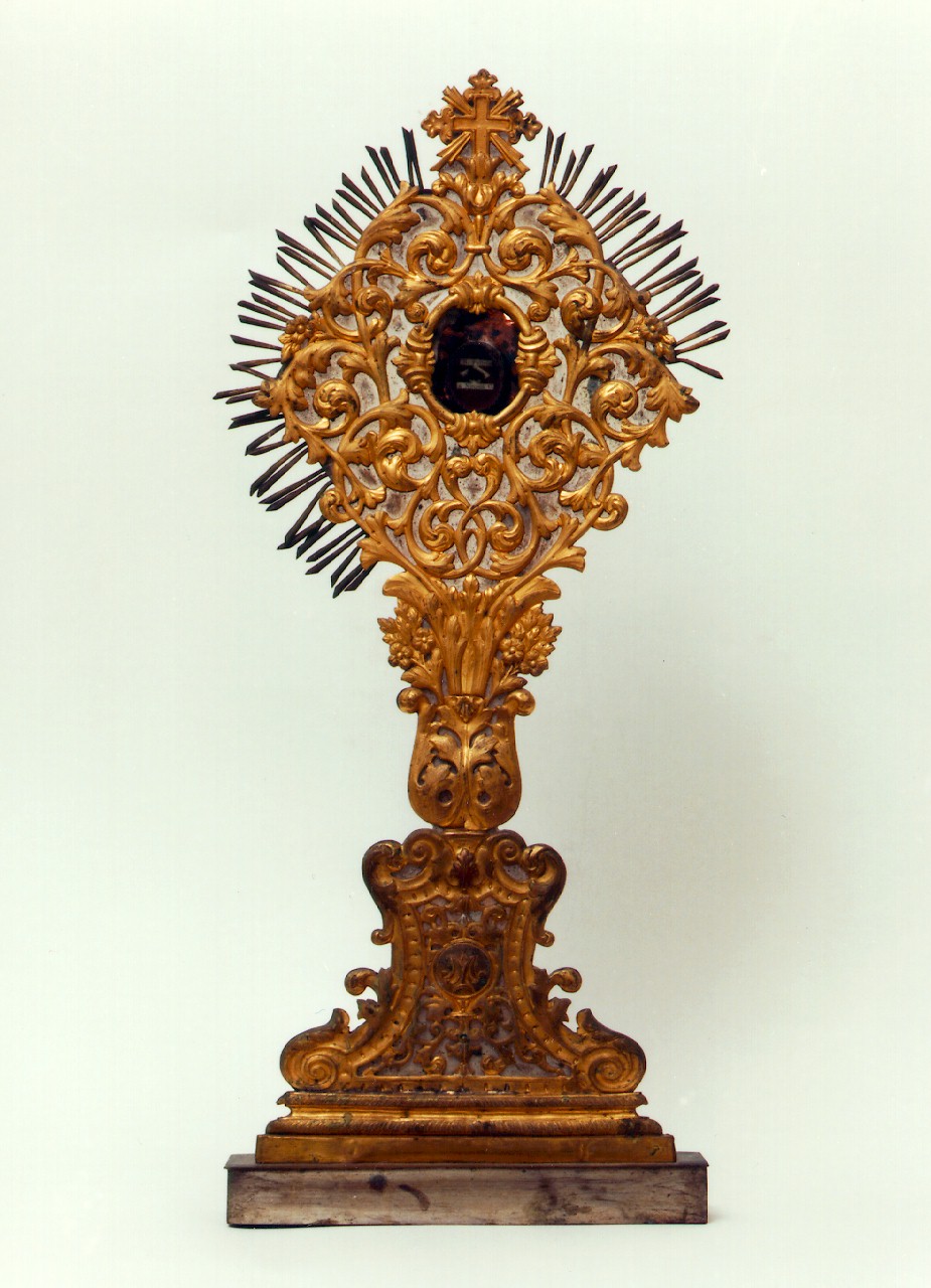 RELIQUIARIO - A OSTENSORIO - bottega siciliana (sec. XIX)