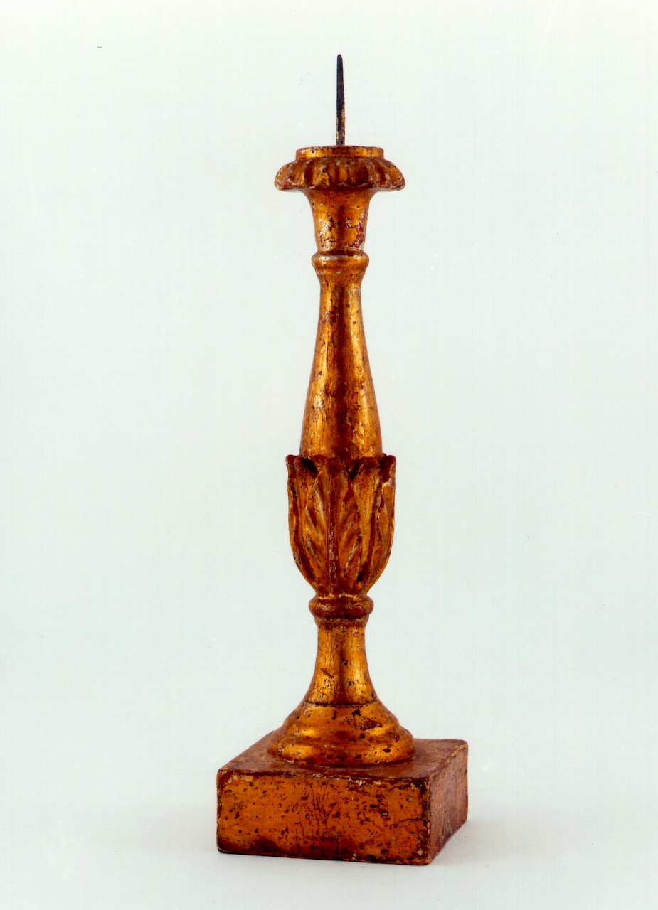 candeliere d'altare - ambito cappuccino (Prima metà sec. XIX)