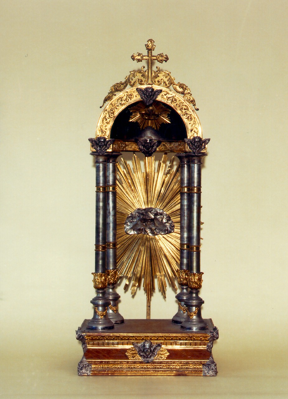 tronetto per esposizione eucaristica - produzione siciliana (ultimo quarto sec. XIX)