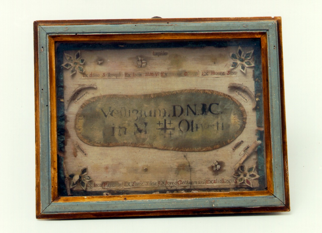 vetrina per reliquie - ambito cappuccino (primo quarto sec. XX)