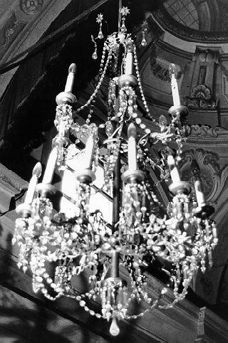 lampadario - bottega italiana (fine/inizio secc. XIX/ XX)