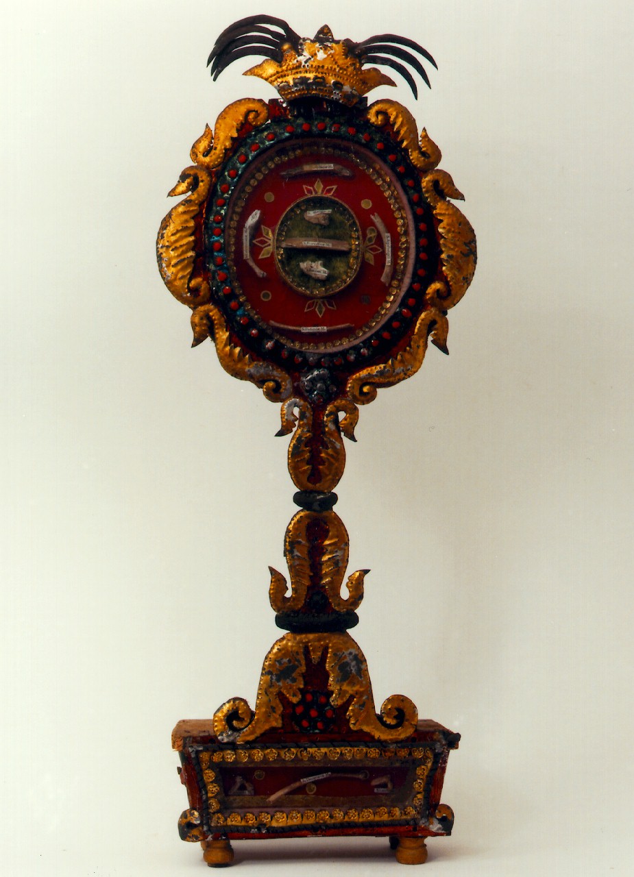 reliquiario, serie - ambito cappuccino (Prima metà sec. XIX)