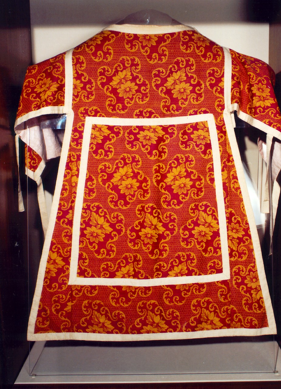 dalmatica - manifattura italiana, manifattura siciliana (Seconda metà sec. XVIII)