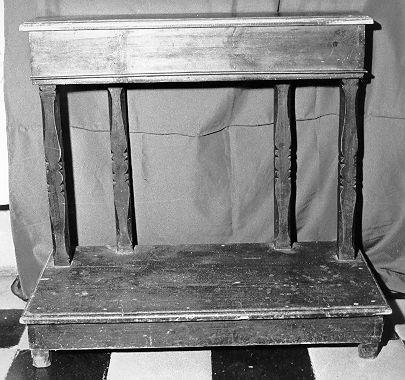 inginocchiatoio - bottega italiana (seconda metà sec. XIX)