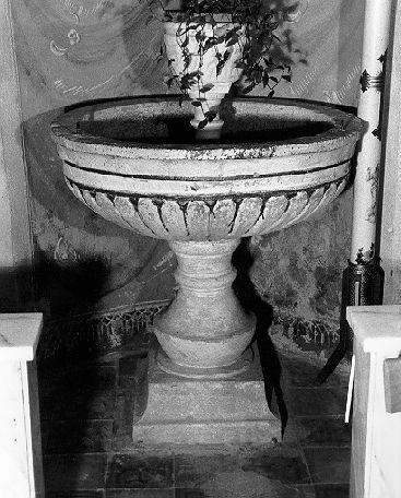 fonte battesimale - bottega toscana (sec. XVIII)