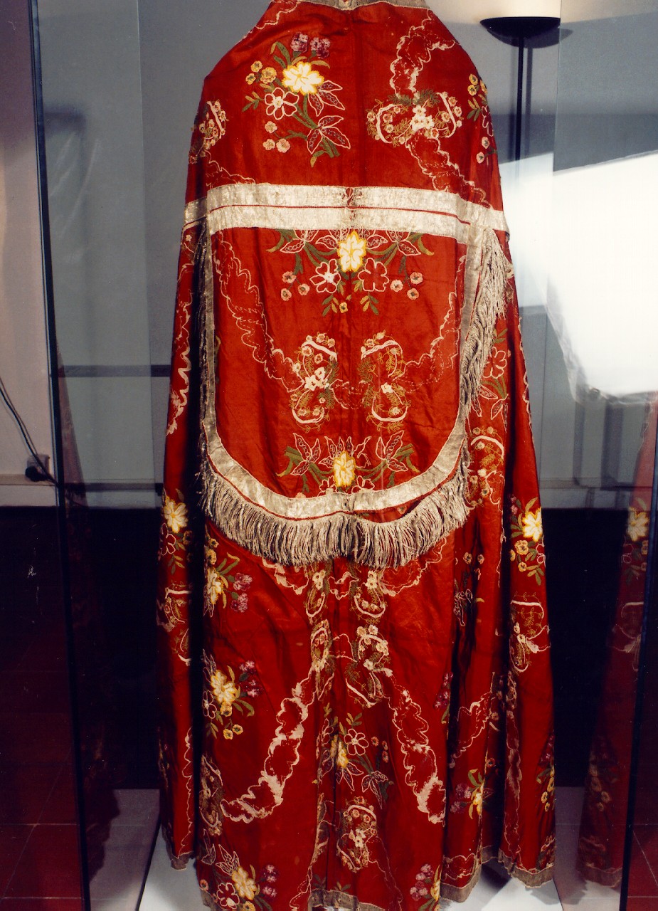 piviale - manifattura italiana, manifattura siciliana (Seconda metà sec. XIX)