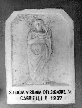 SANTA LUCIA (rilievo) - bottega italiana (sec. XX)