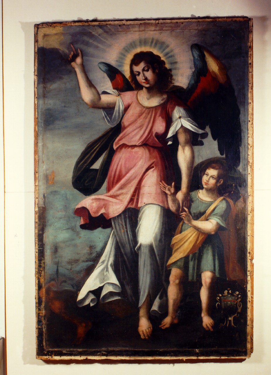 angelo custode (dipinto) - ambito cappuccino (Seconda metà sec. XVII)