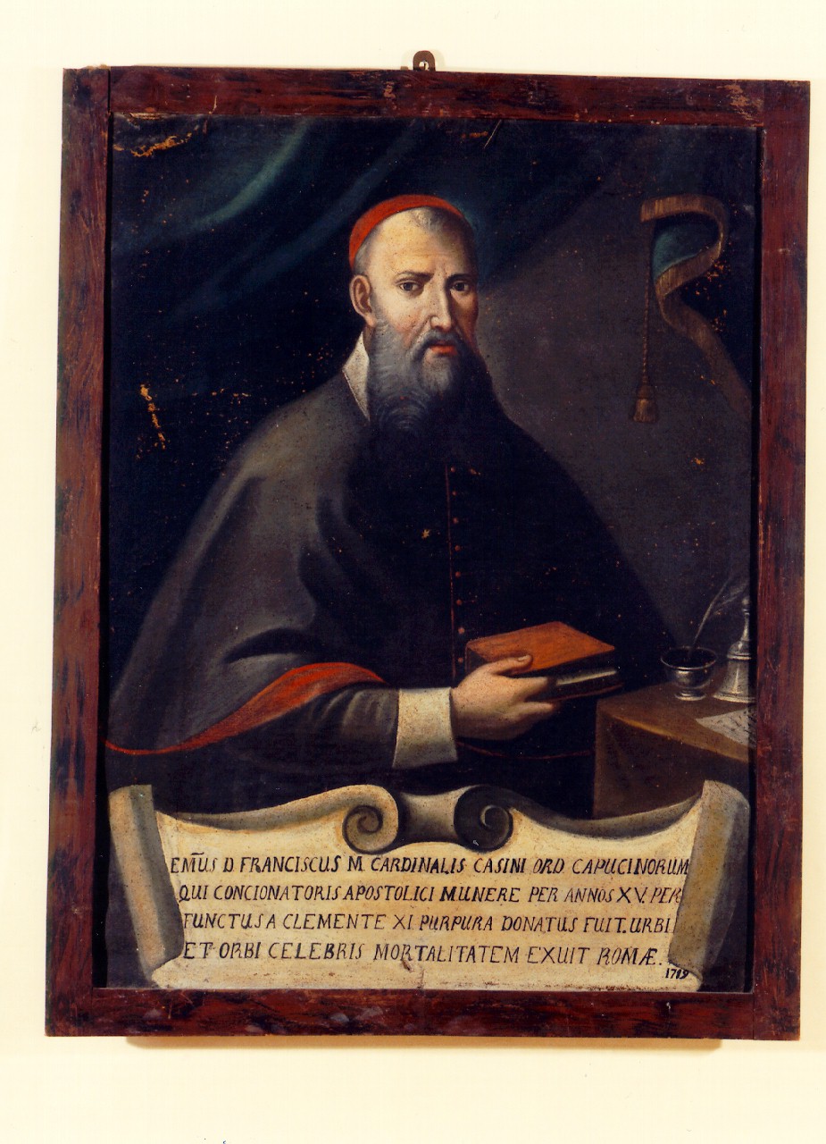 ritratto del cardinale Francesco Casini (dipinto) - ambito cappuccino (sec. XVIII)