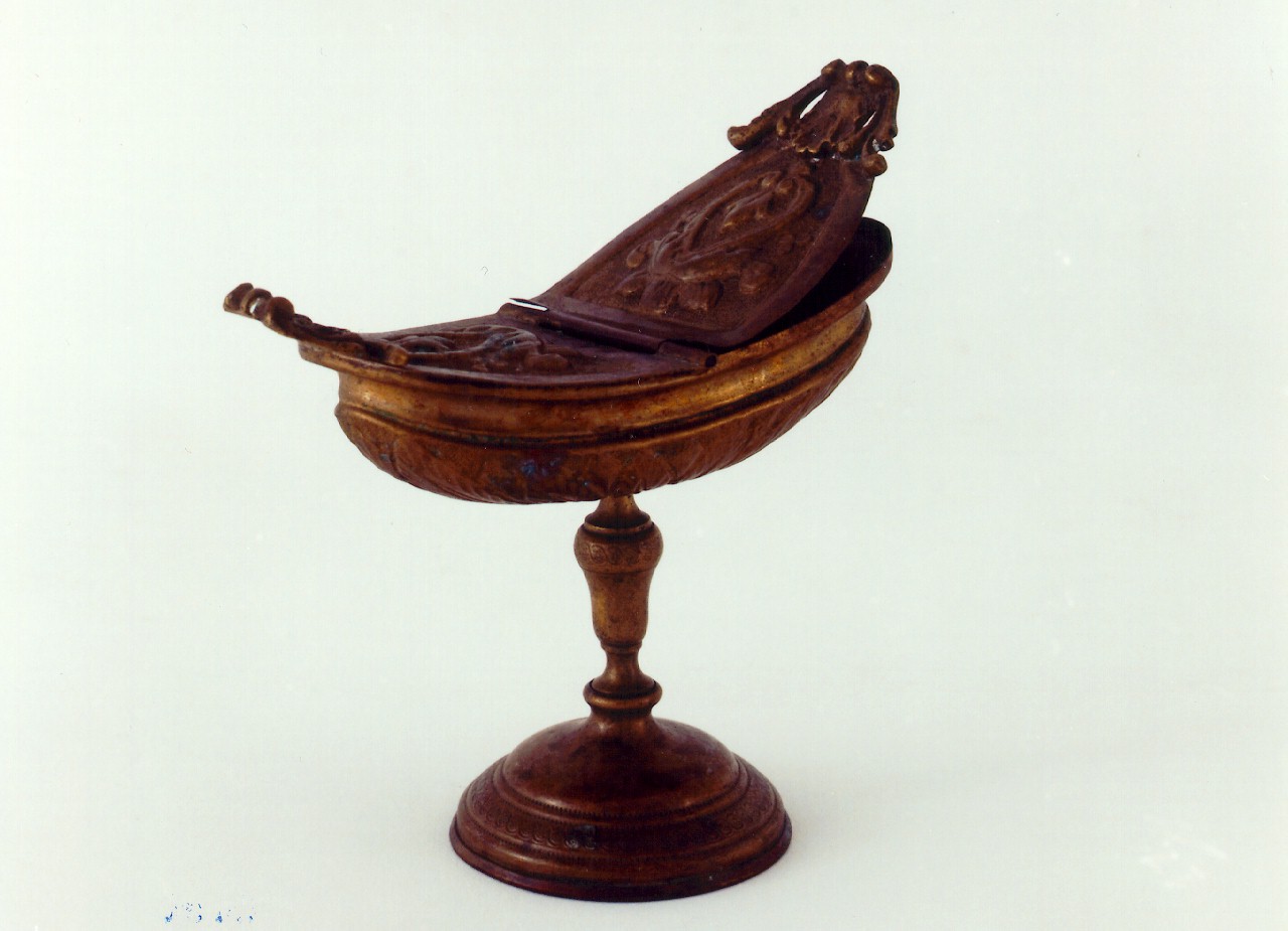 navicella portaincenso - bottega siciliana (Prima metà sec. XIX)