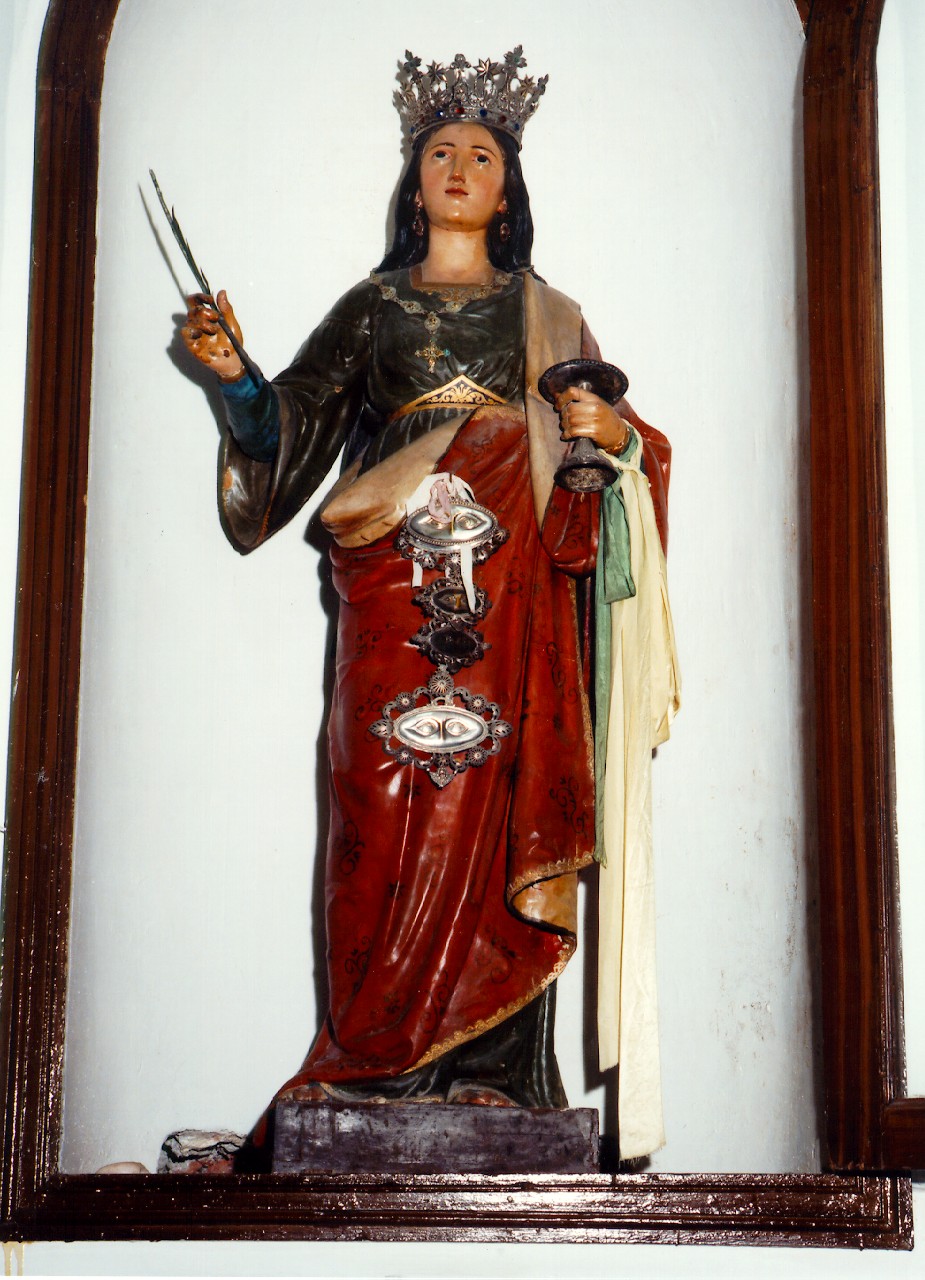 Santa Lucia (statua) - ambito siciliano (Prima metà sec. XIX)