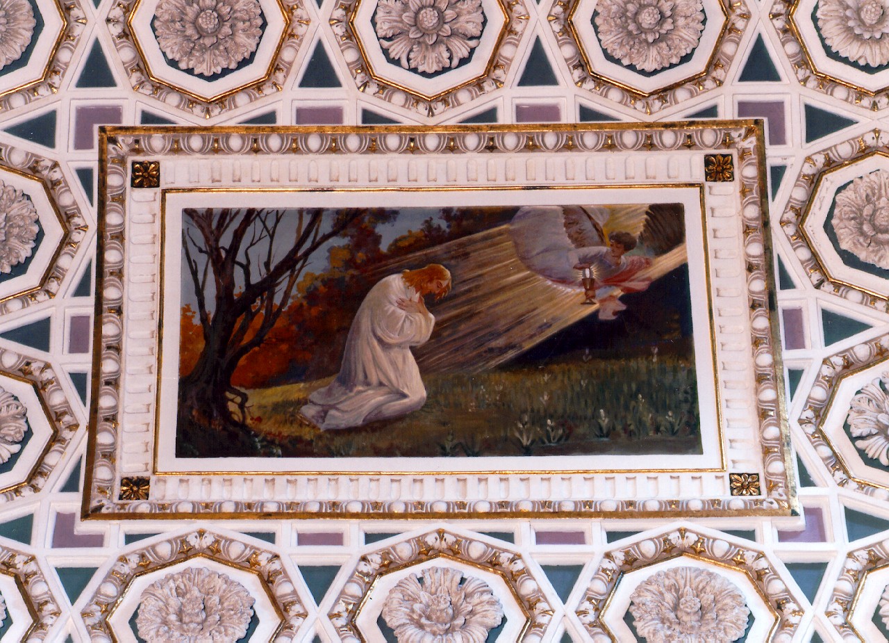 orazione di Cristo nell'orto di Gethsemani (dipinto murale) - ambito siciliano (sec. XX)