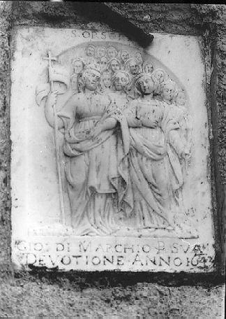 Sant'Orsola (rilievo) - ambito apuoversiliese (sec. XVII)