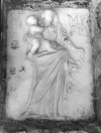 MADONNA DEL ROSARIO (rilievo) - bottega italiana (sec. XVIII)