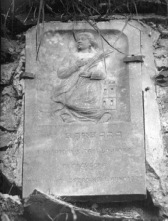 SANTA BARBARA (rilievo) - bottega italiana (sec. XX)