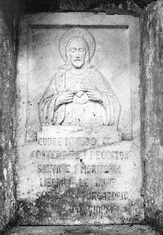 Sacro Cuore di Gesù (rilievo) - bottega italiana (sec. XX)