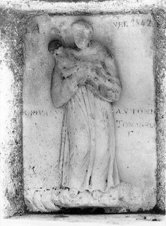 Sant'Antonio da Padova con il bambino (rilievo) - ambito apuoversiliese (sec. XIX)