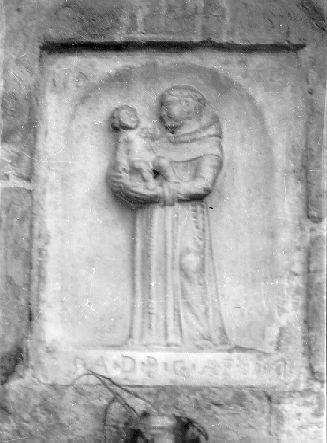 Sant'Antonio da Padova con il bambino (rilievo) - ambito apuoversiliese (sec. XIX)