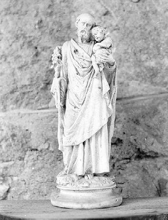 San Giuseppe e Gesù Bambino (statuetta) - bottega italiana (sec. XIX)