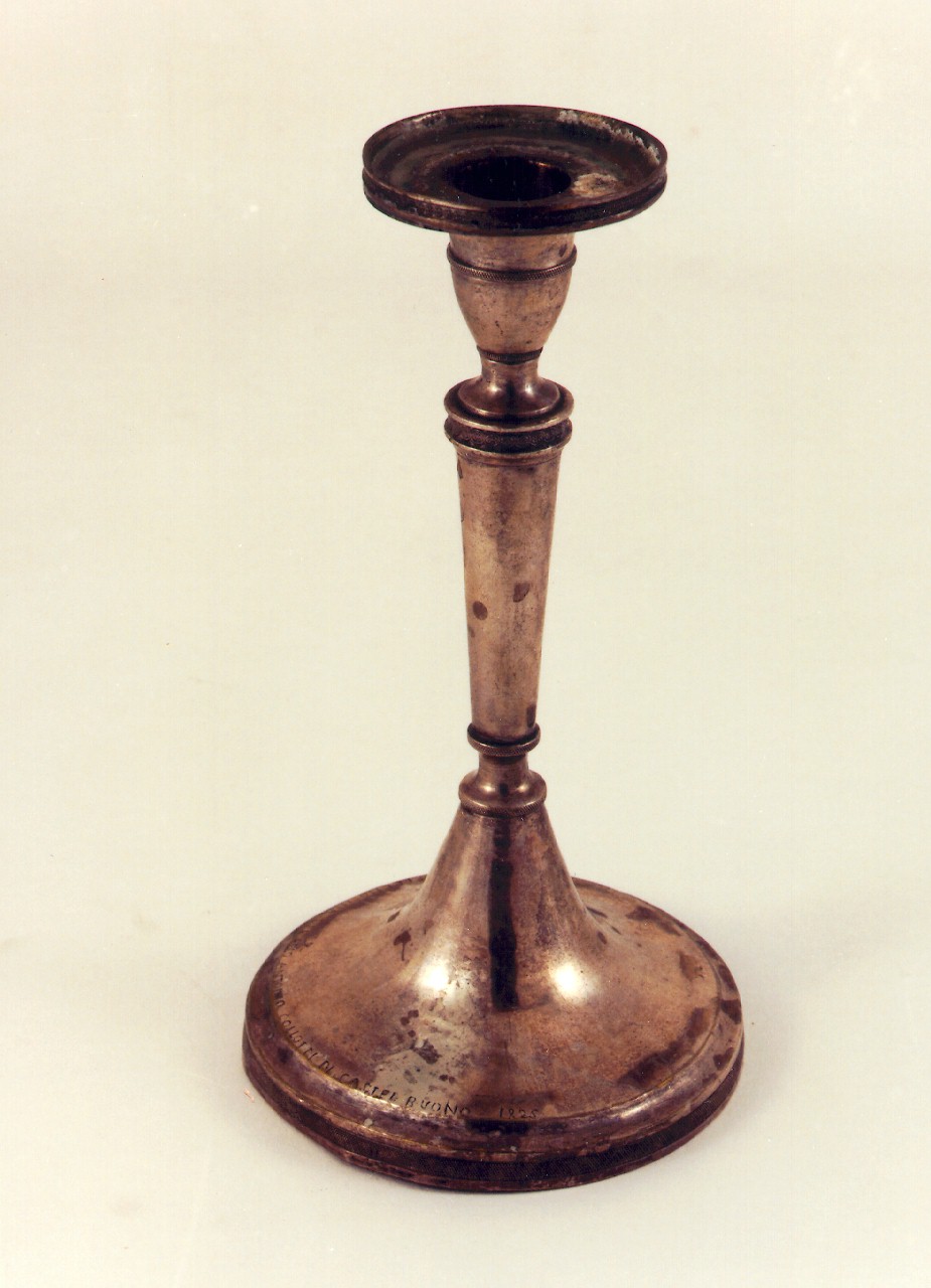 candeliere d'altare - bottega siciliana (sec. XIX)