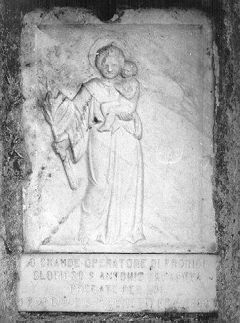 Sant'Antonio Abate (rilievo) - bottega italiana (sec. XIX)