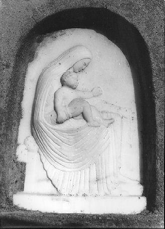 MADONNA DEL ROSARIO (rilievo) - ambito apuoversiliese (sec. XIX)