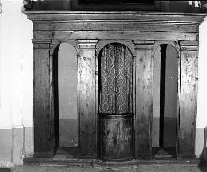 confessionale - bottega toscana (prima metà sec. XIX)
