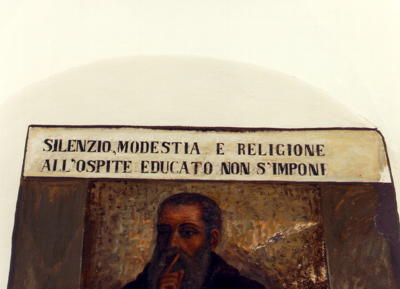 iscrizione dipinta - ambito cappuccino (Seconda metà sec. XIX)