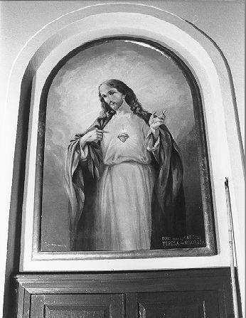 Sacro Cuore di Gesù (dipinto) di Triani Angelo (sec. XX)