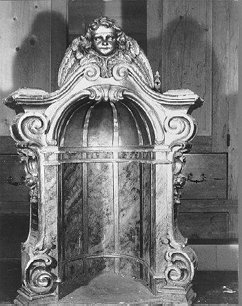 tronetto per esposizione eucaristica - bottega toscana (sec. XVIII)