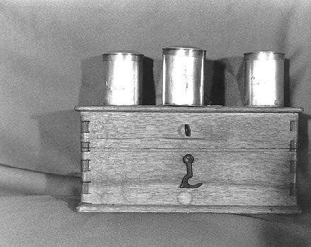 vasetti per oli santi - bottega toscana (sec. XIX)