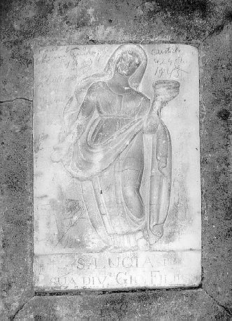 SANTA LUCIA (rilievo) - bottega italiana (sec. XIX)