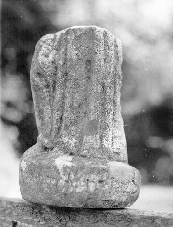 SANT'ANTONIO DA PADOVA (statuetta, frammento) - bottega italiana (sec. XIX)