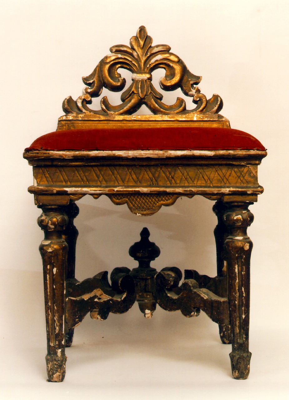 sgabello, serie - produzione siciliana (Seconda metà sec. XIX)