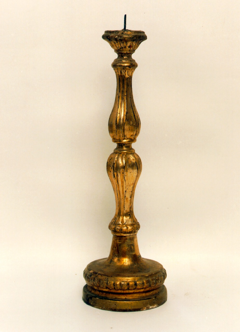 candeliere d'altare, serie - ambito cappuccino (Seconda metà sec. XIX)