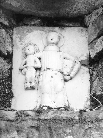 Sant'Antonio da Padova con il bambino (rilievo) - bottega italiana (sec. XIX)