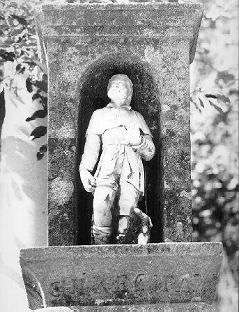 SAN ROCCO (statuetta) - bottega italiana (sec. XVIII)