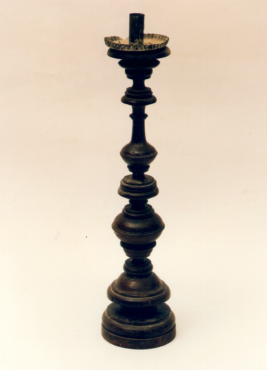 candelabro d'altare, serie - produzione siciliana (fine sec. XIX)