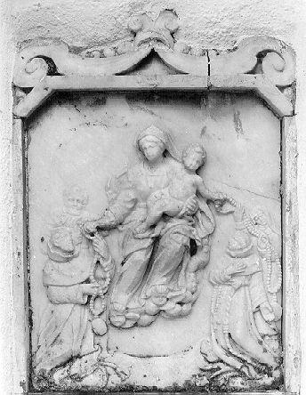 Madonna del Rosario (rilievo) - bottega toscana (sec. XVIII)