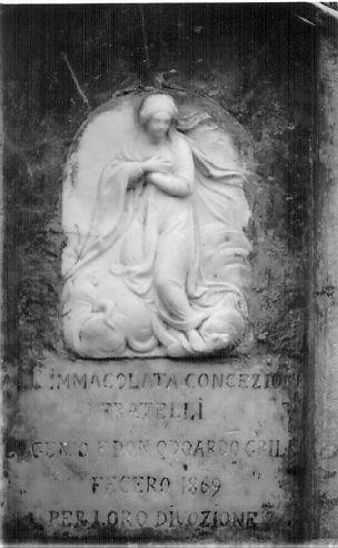 IMMACOLATA CONCEZIONE (rilievo) - ambito apuoversiliese (sec. XIX)