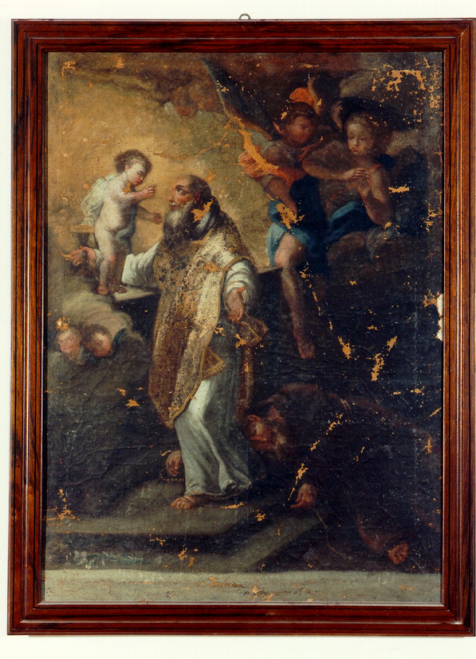 San Filippo Neri ha la visione di Gesu' Bambino (dipinto) - ambito cappuccino (sec. XVIII)