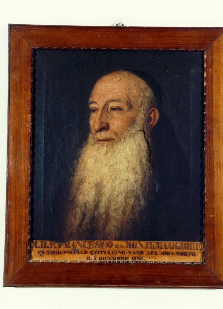 ritratto di Francesco da Montemaggiore (dipinto) - ambito cappuccino (sec. XIX)