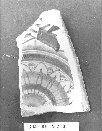 piatto, frammento - bottega italiana (secc. XV/ XVI)