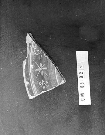 piatto, frammento - bottega italiana (secc. XV/ XVI)