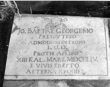 lapide tombale - bottega apuana (sec. XVIII)