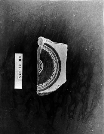 piatto, frammento - bottega italiana (secc. XV/ XVI)